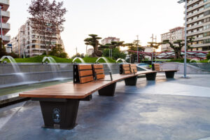 Instalación de mobiliario urbano